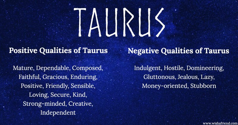 Taurus qualites