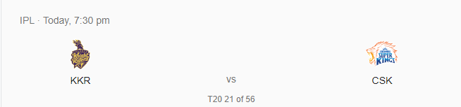 today's IPL match
