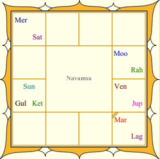 Elon Musk Navamsa Chart